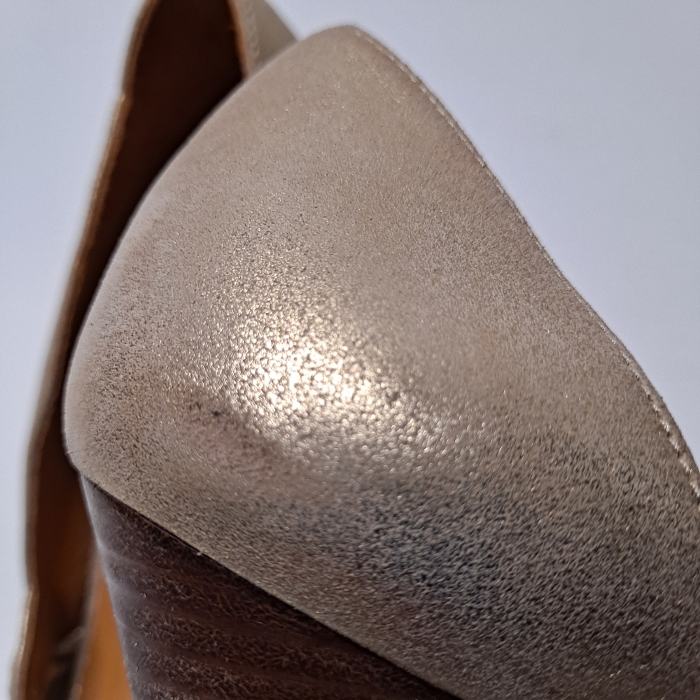 Rare Sezane Kitten Heel Peep-Toe Heels - Picture 8 of 13